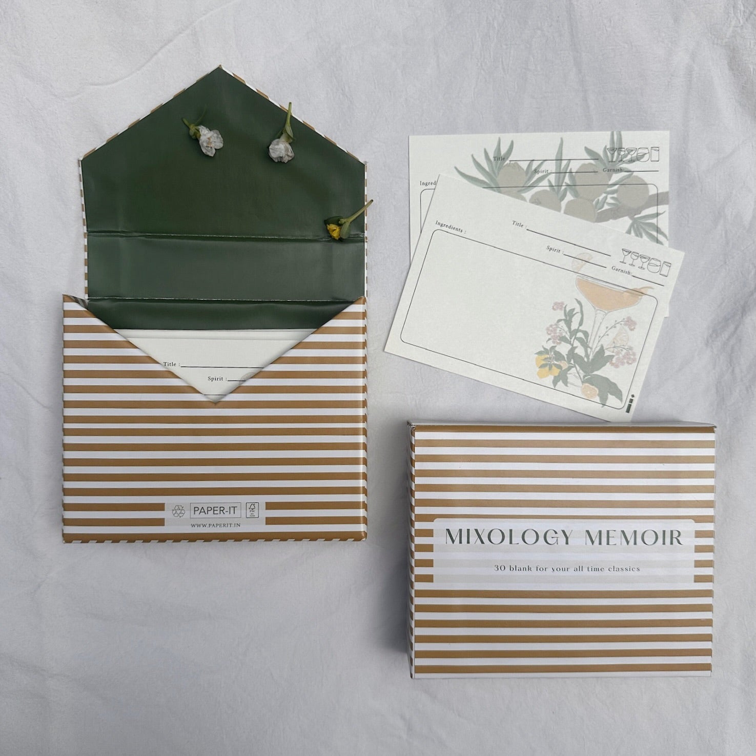 Mixology memoir | Beverages Cards Box