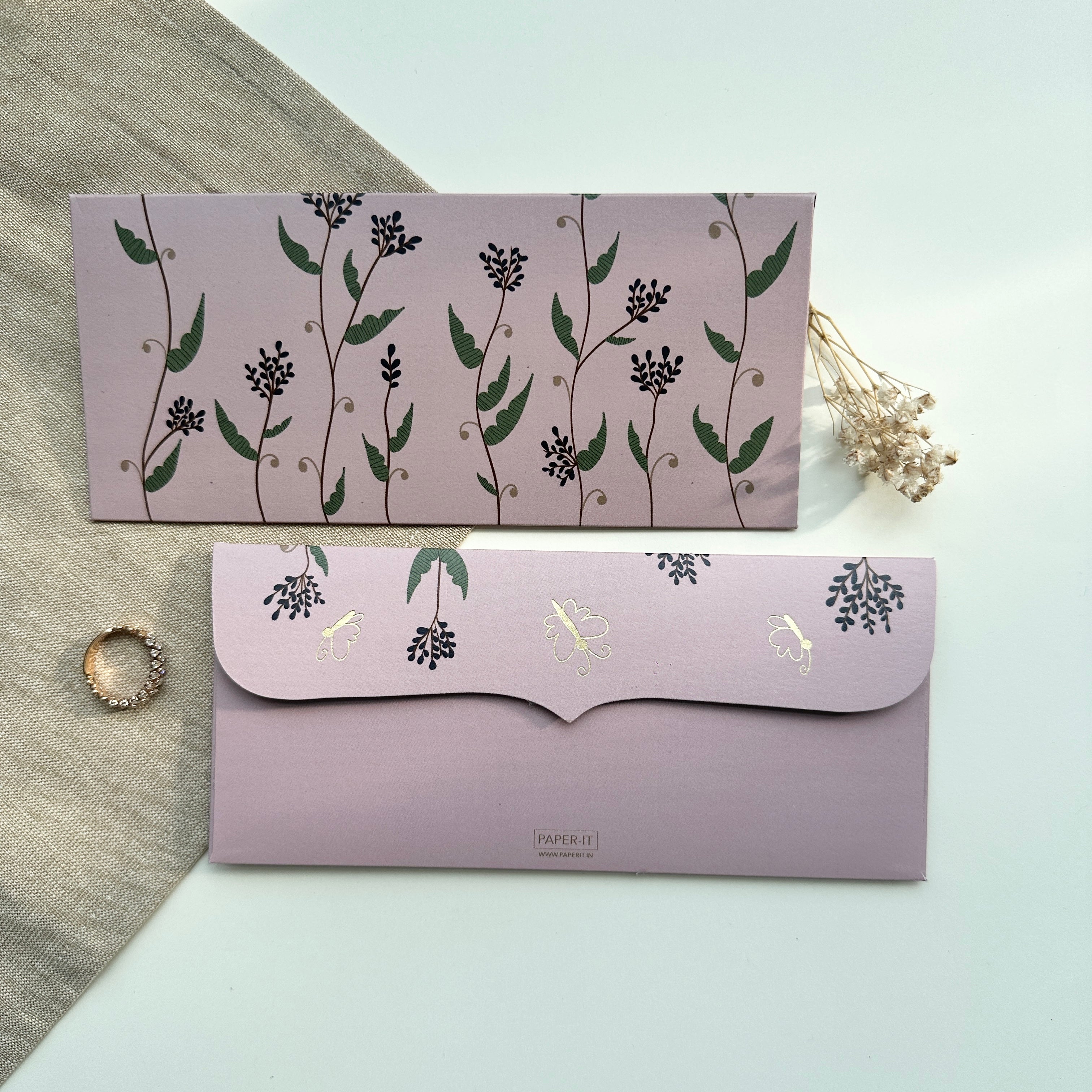 Petal Pockets money envelopes (foiling) set of 12