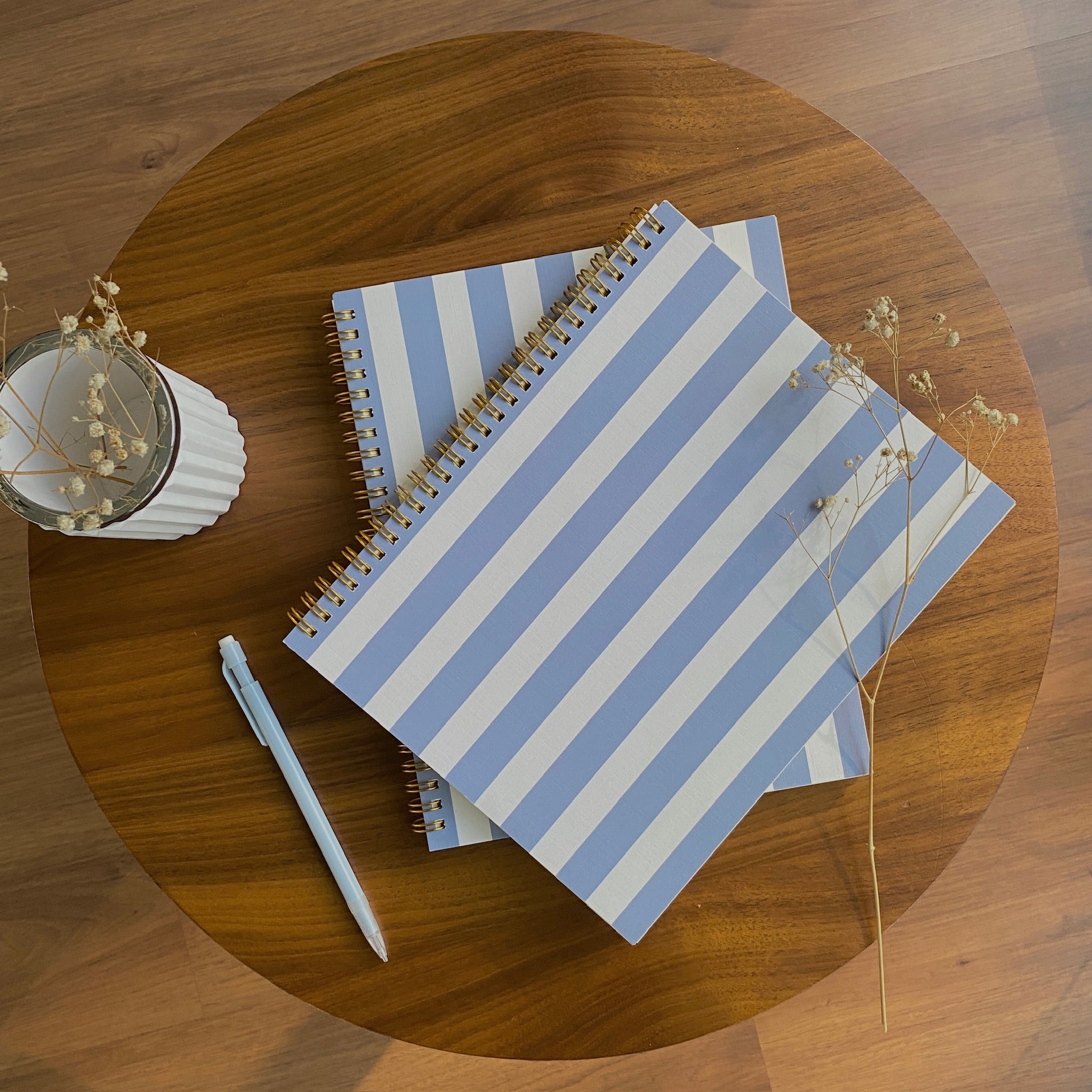 Ocean stripe notebook