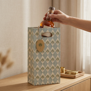 Aqua Bottle Bag (7 × 14 × 4.5 inches)
