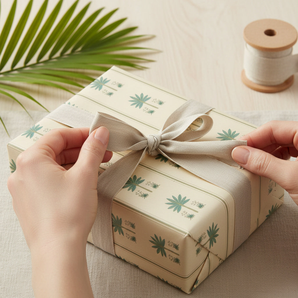 Palm lines wrapping sheets+note cards (set of 5)