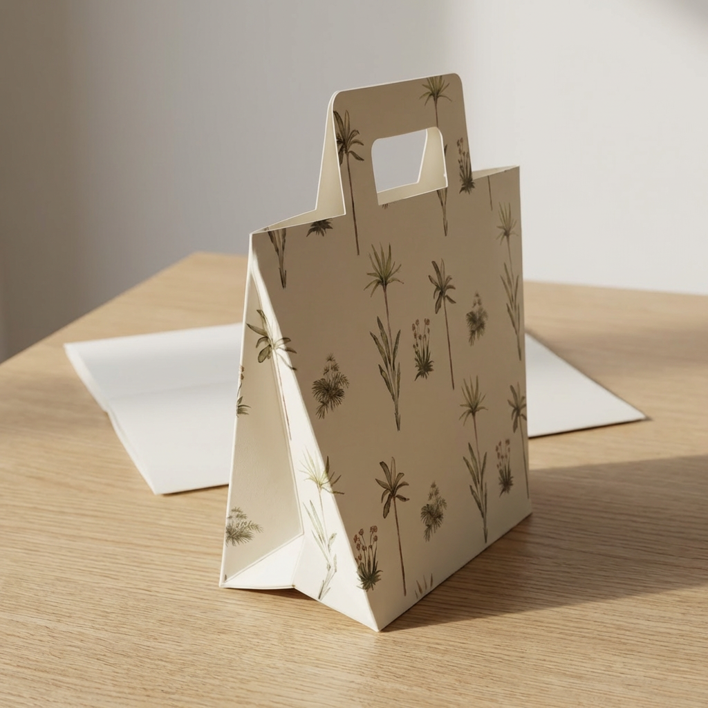 Palm Garden Gift Bag (7 × 5 × 2.5 inches)