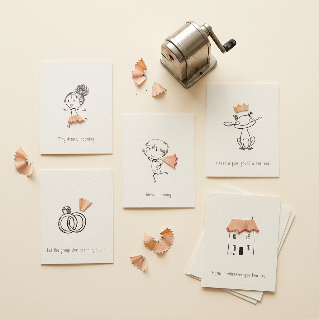 Tiny Stories – Pencil Shaving Card Set (Set of 5)