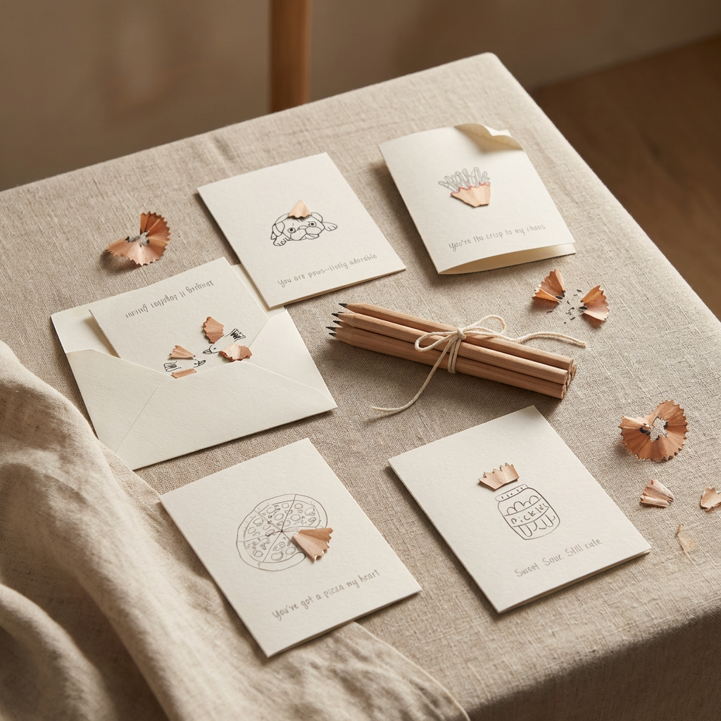 Pun Intended – Pencil Shaving Card Set (Set of 5)