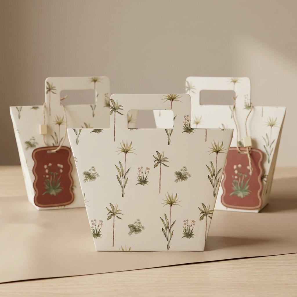 Palm Garden Gift Bag (7 × 5 × 2.5 inches)