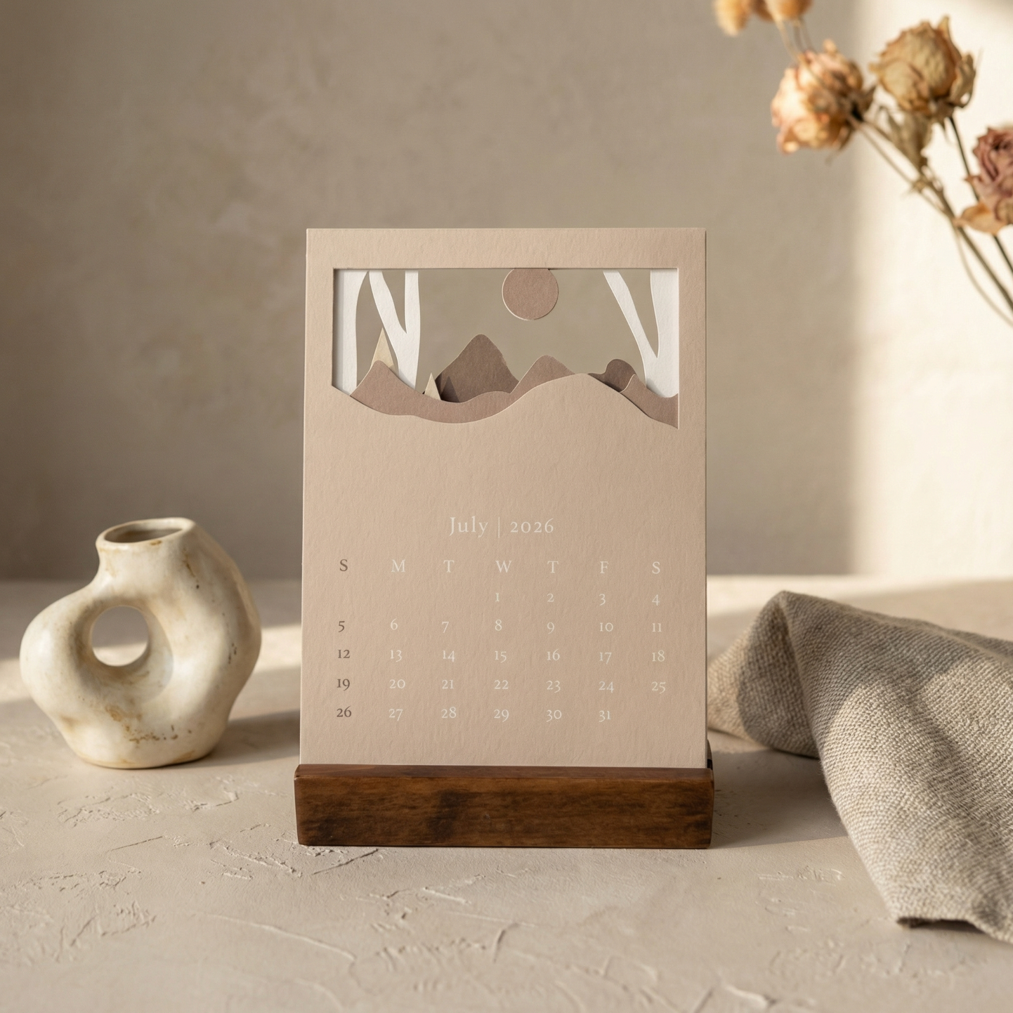 2026 Landscape Desk Calendar