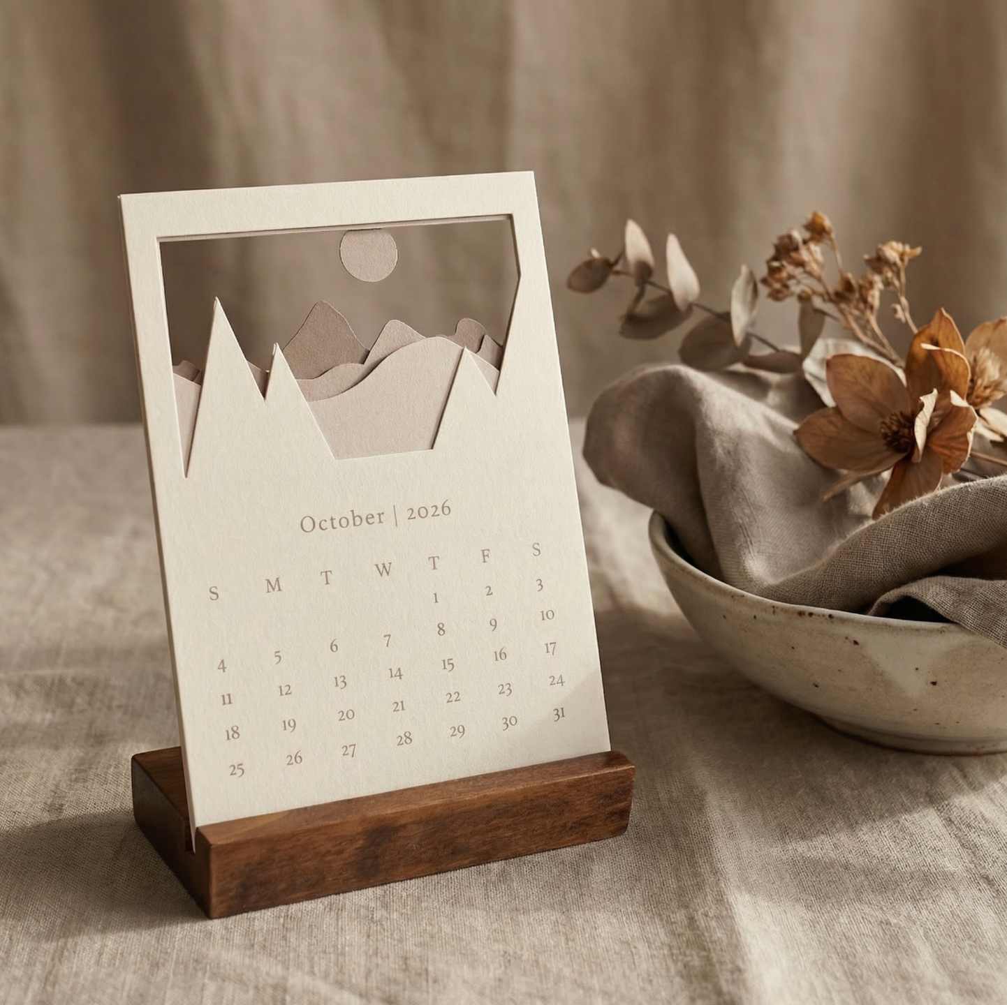 2026 Landscape Desk Calendar