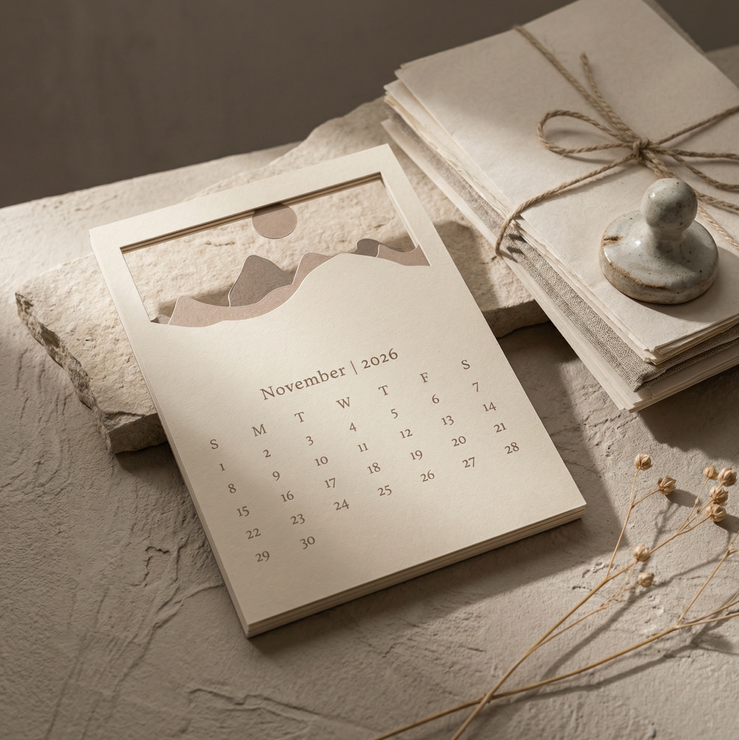2026 Landscape Desk Calendar