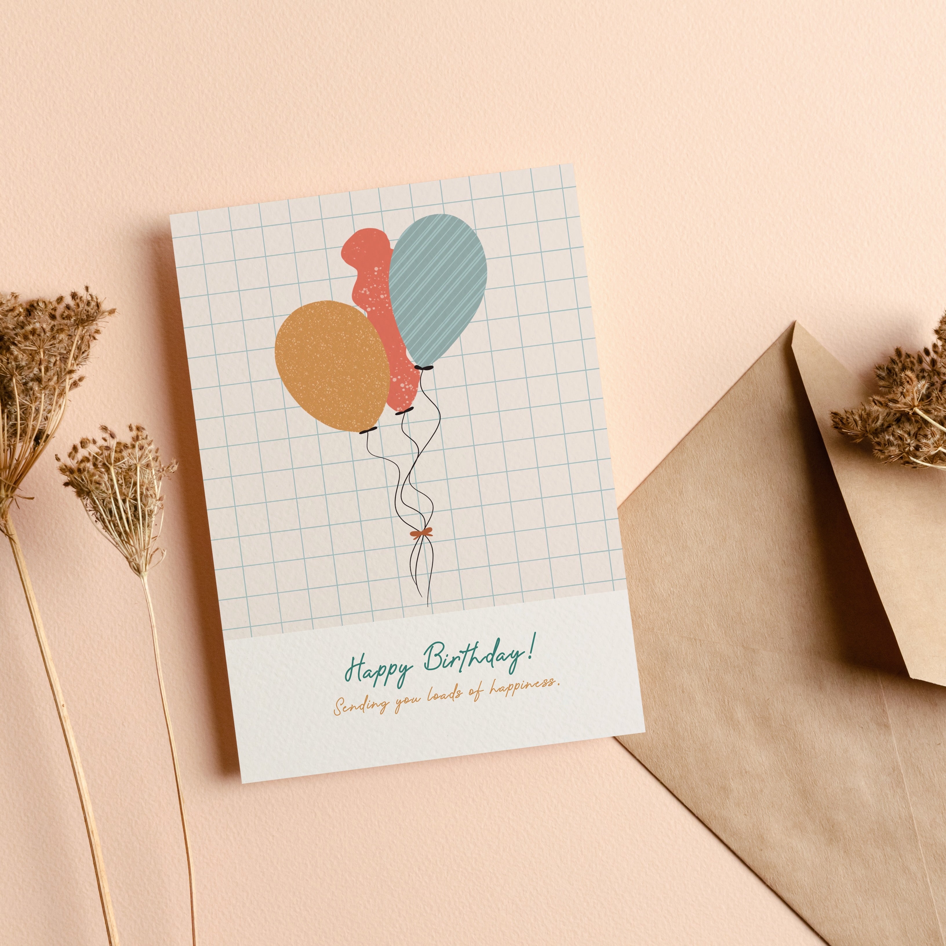 Birthday Balloon <br/> Greeting Card