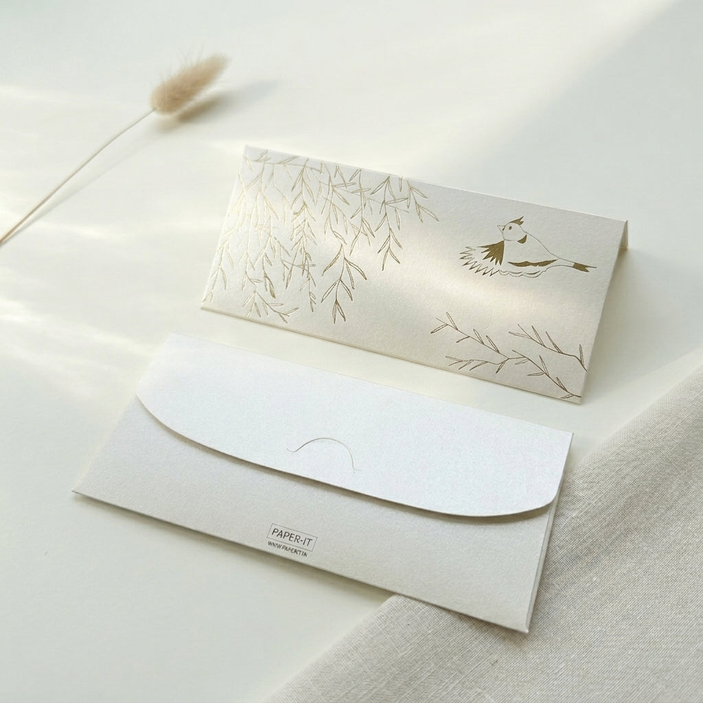 Bird song money envelopes (foiling)