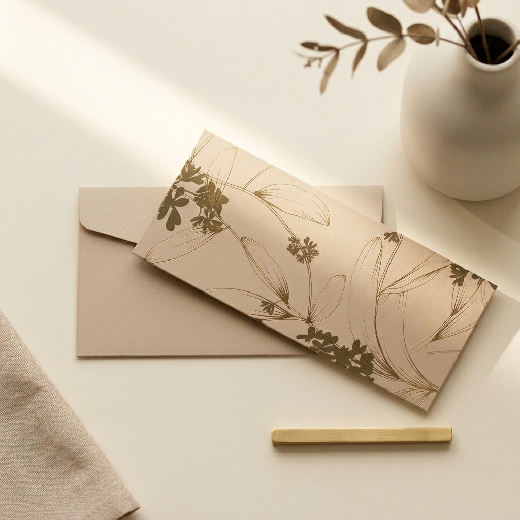 Ecru money envelopes (foiling)
