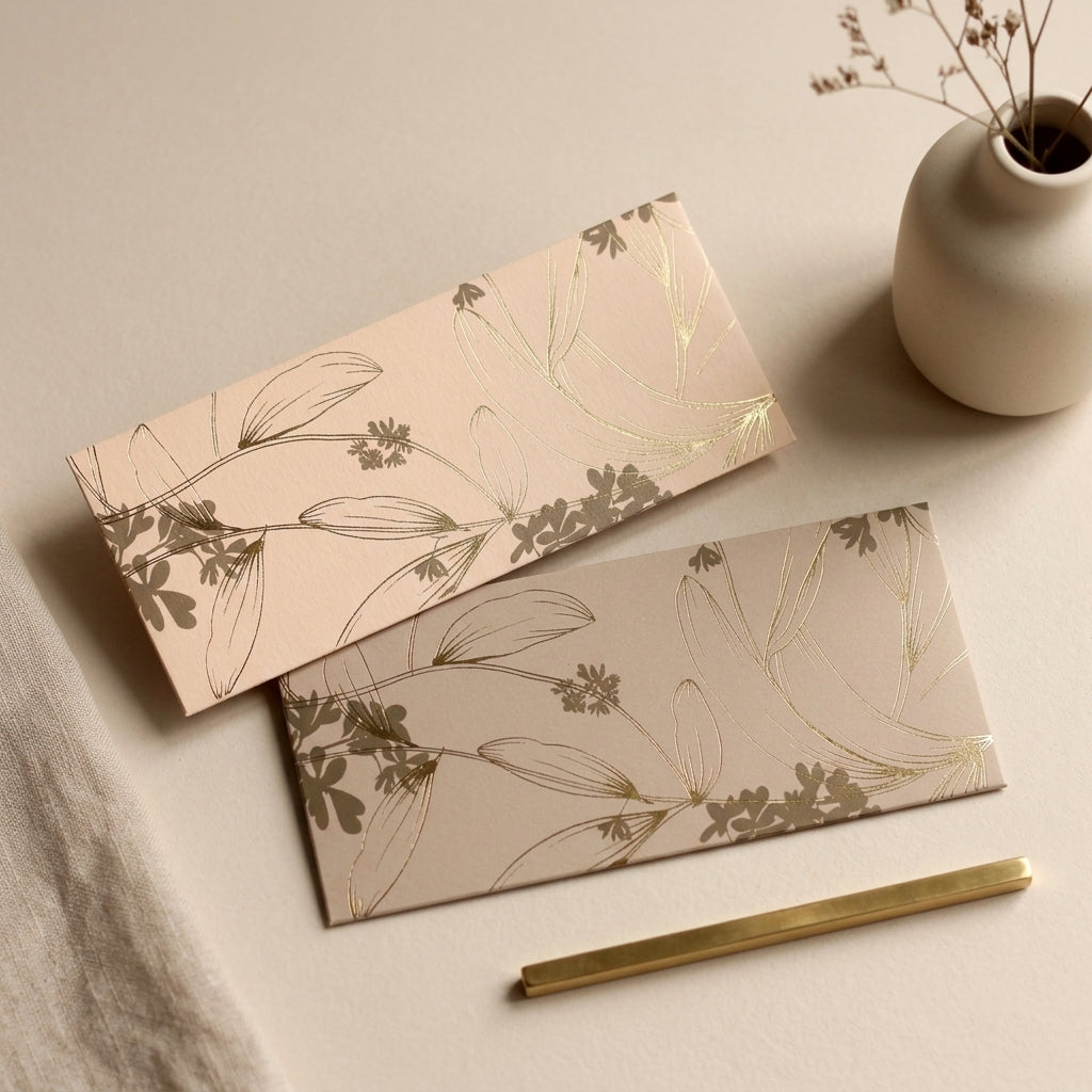 Ecru money envelopes (foiling)