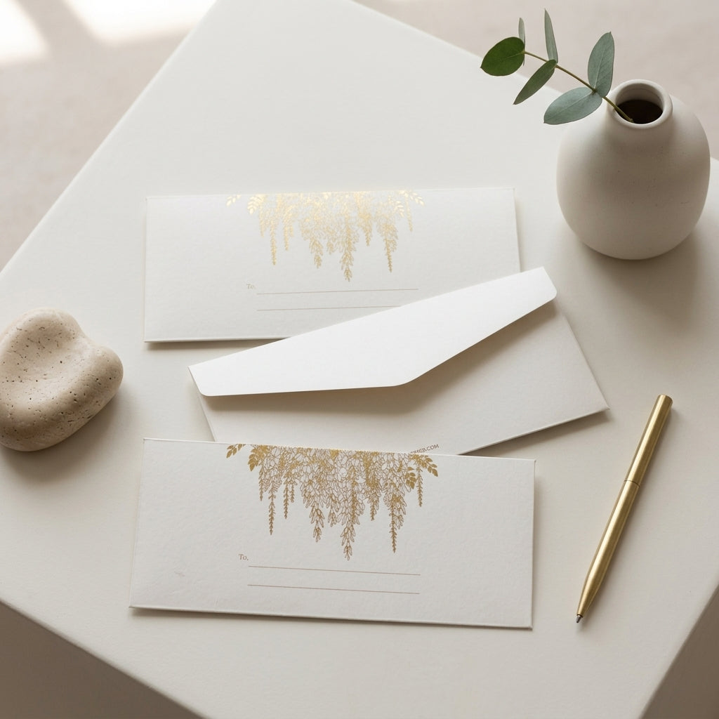Ivory money envelopes (foiling)