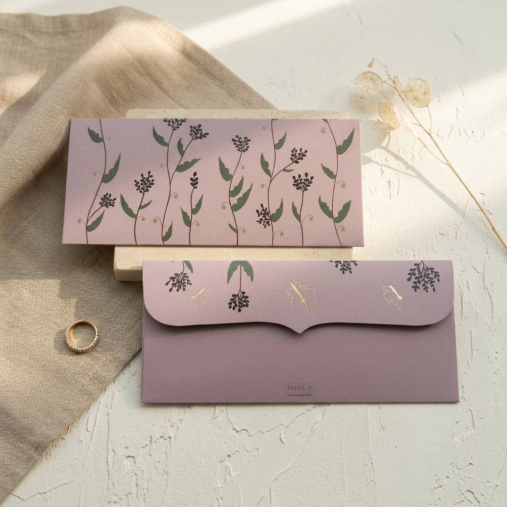 Petal Pockets money envelopes (foiling)