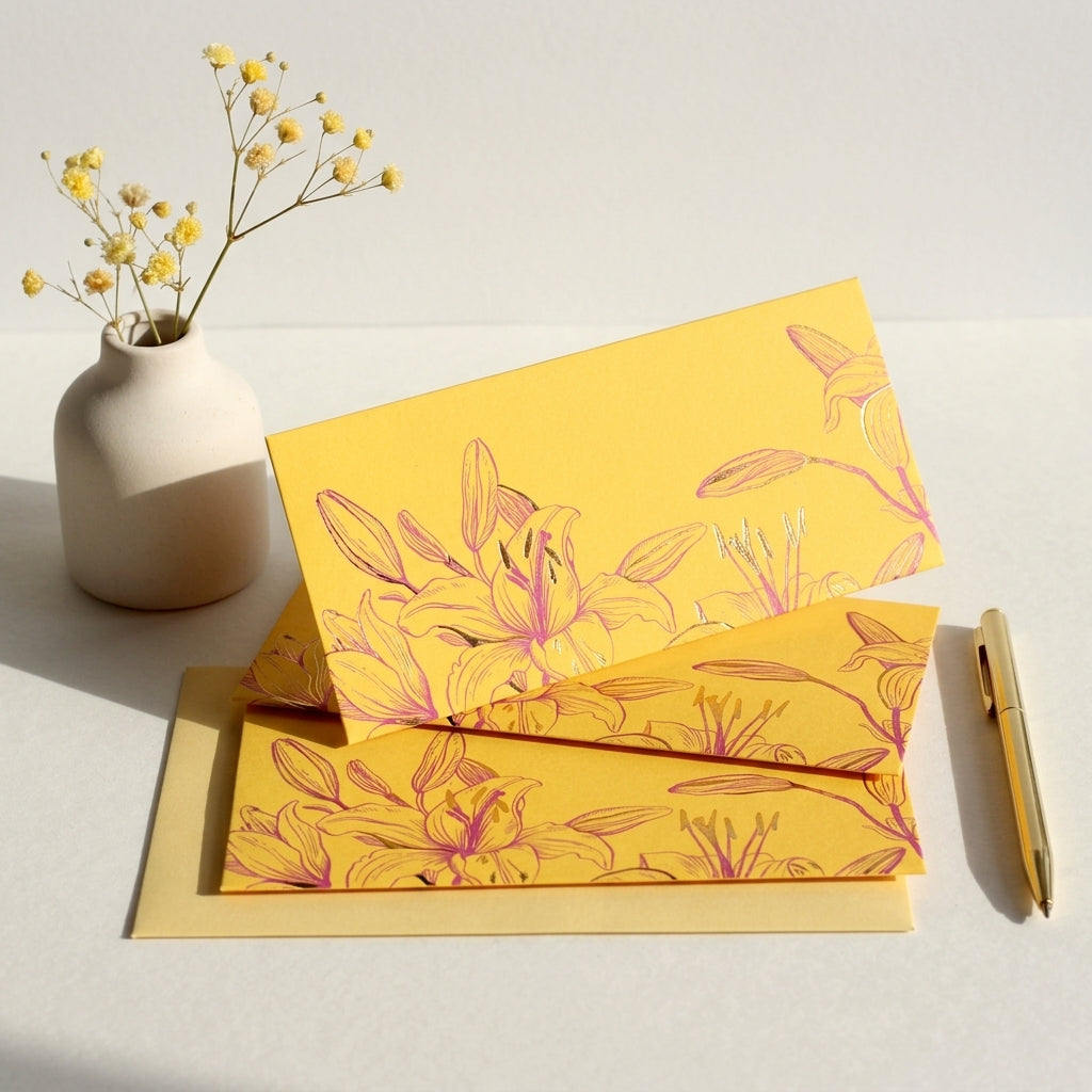 Canary money envelopes (foiling)