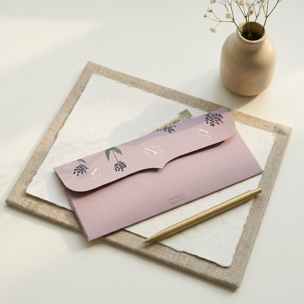 Petal Pockets money envelopes (foiling)