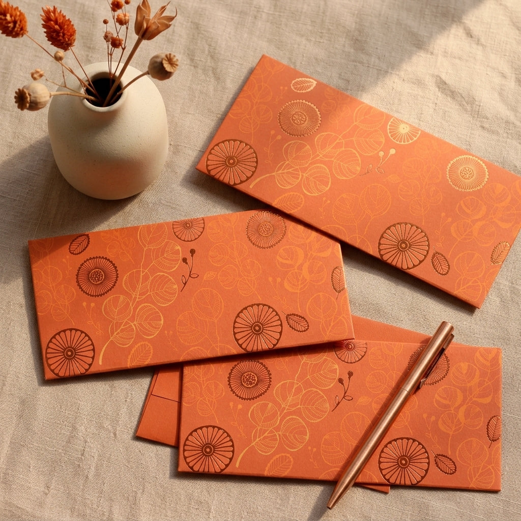 Sandstone money envelopes (foiling)