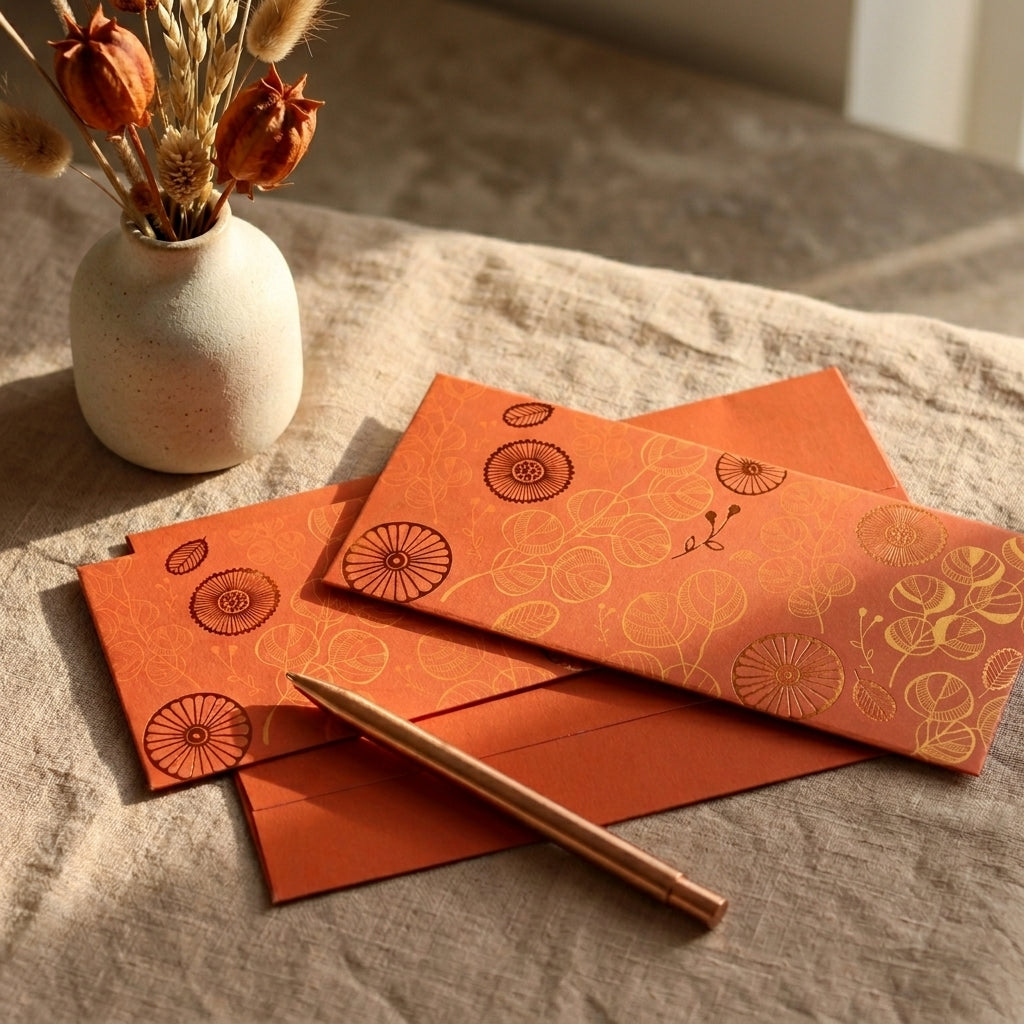 Sandstone money envelopes (foiling)