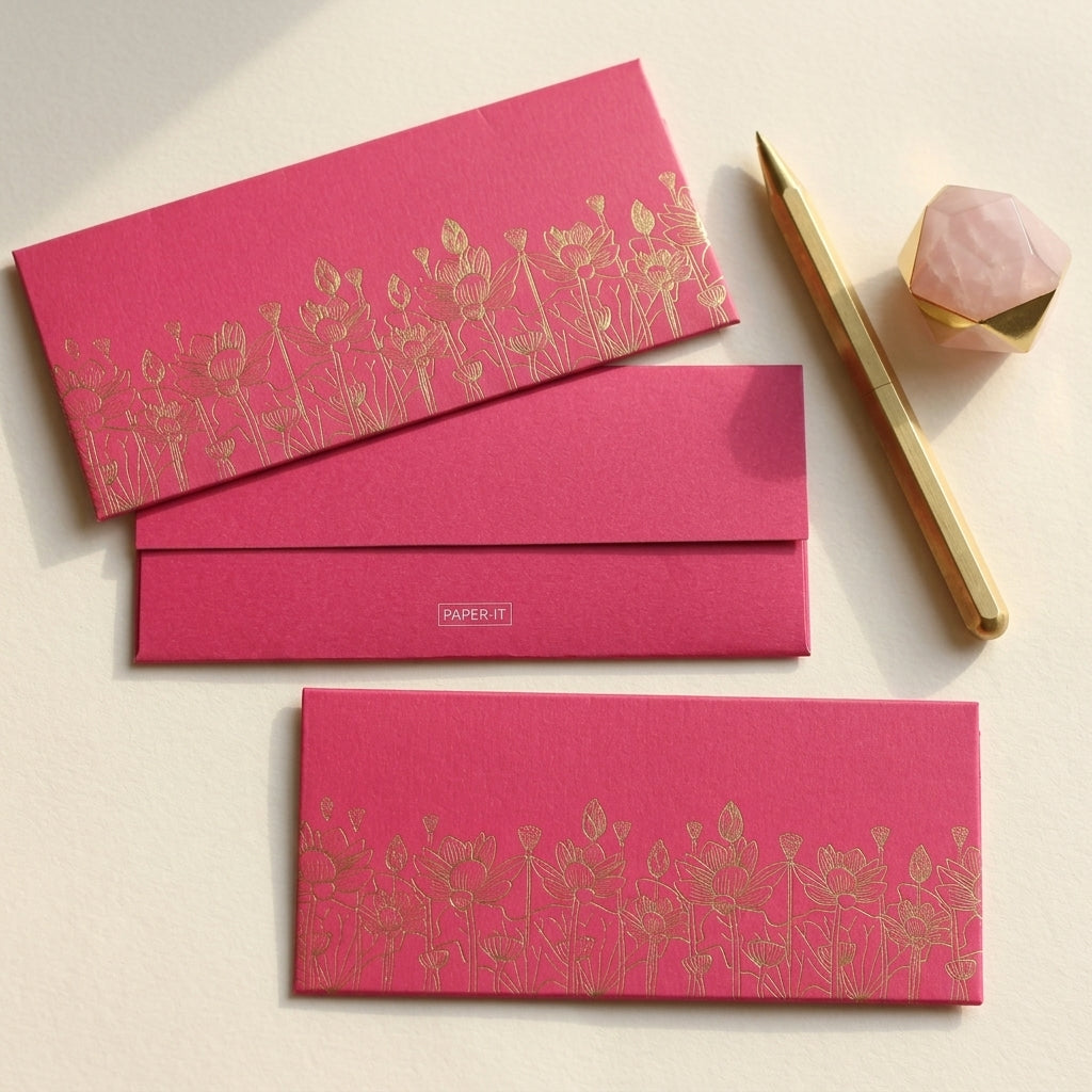 Lotus money envelopes (foiling)