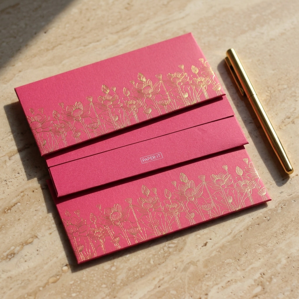 Lotus money envelopes (foiling)