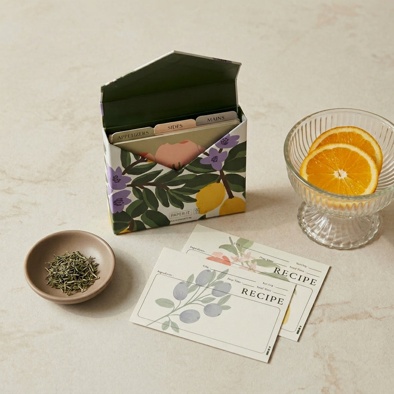 Sunny Lavender | Recipe Cards Box