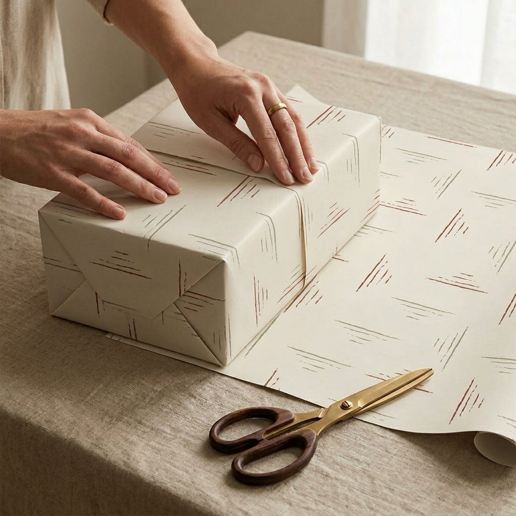 Cinnamon wrapping sheets+note cards