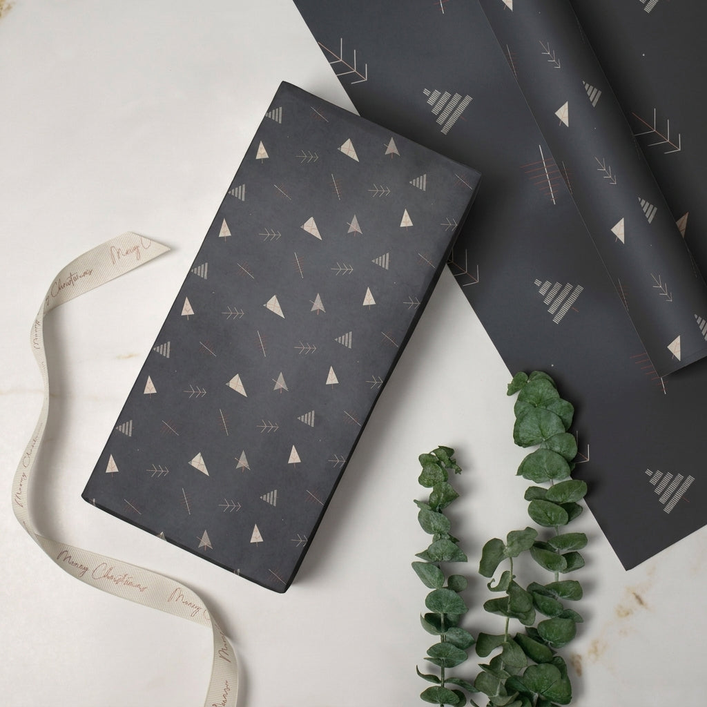 Festal twigs wrapping sheets+note cards