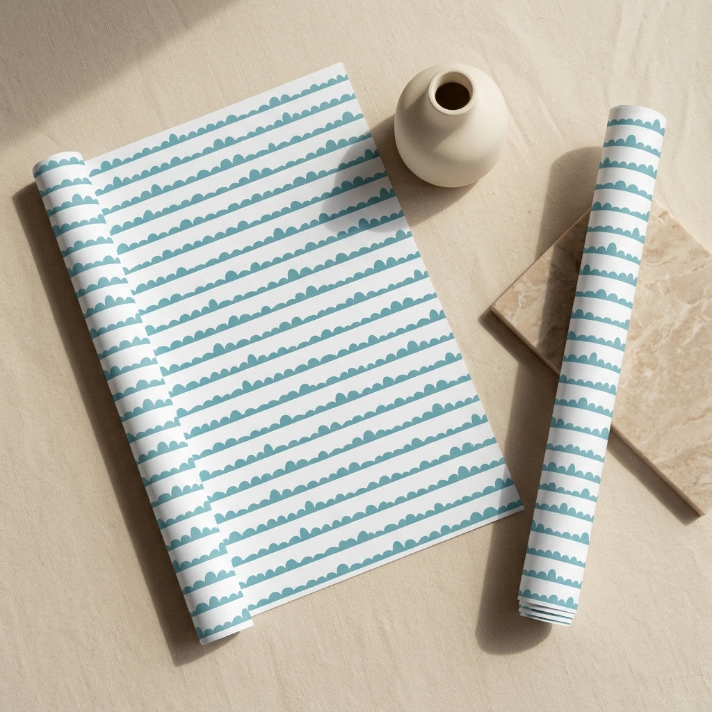 Acqua wrapping sheets+note cards (set of 5)