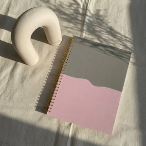 Pebble and rose notebook