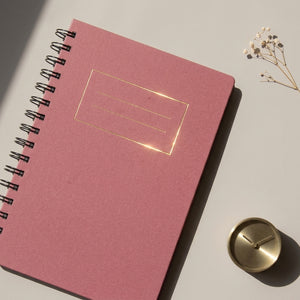 A5 Rosebud Foiled Notebook