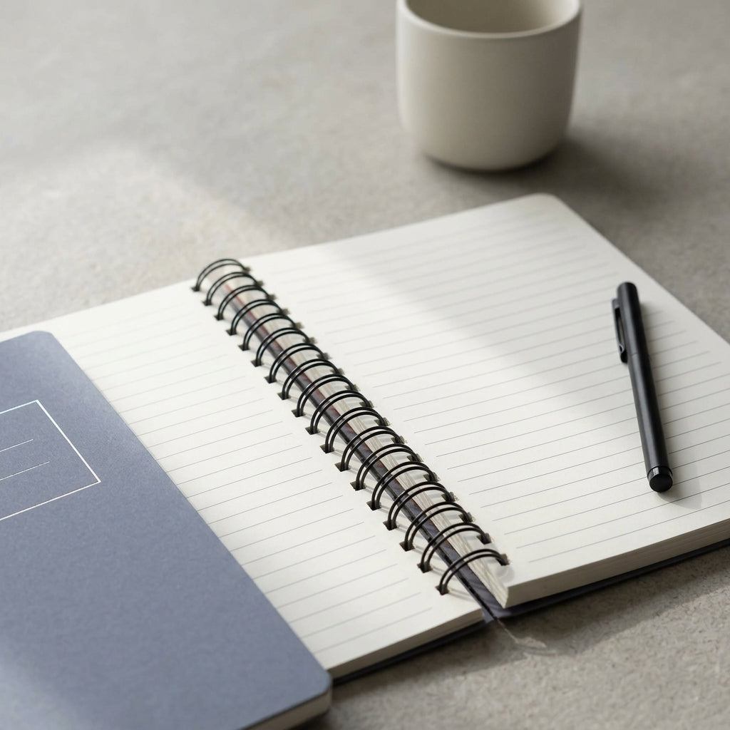 A5 Grey Foiled Notebook