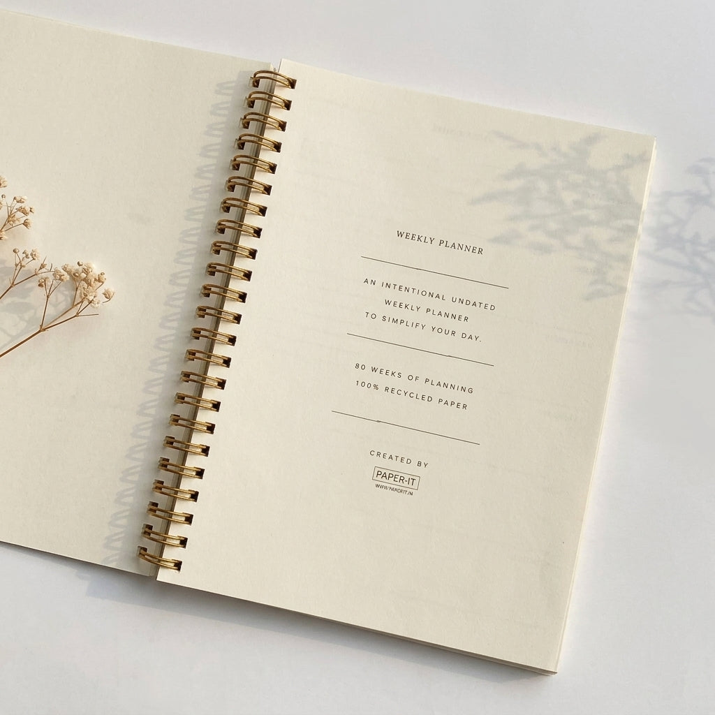 A5 luna leaves planner notebook