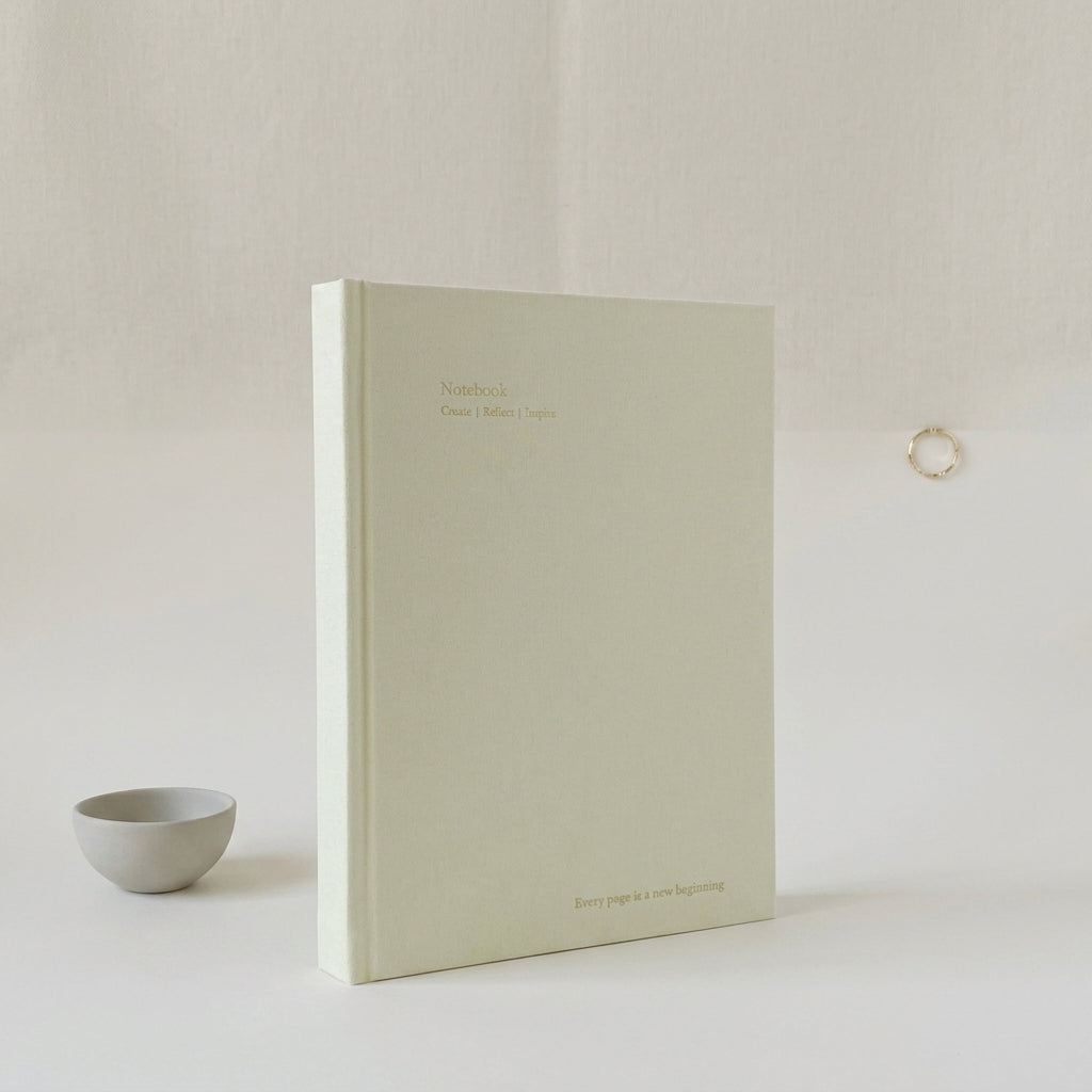 A5 amber fabric notebook
