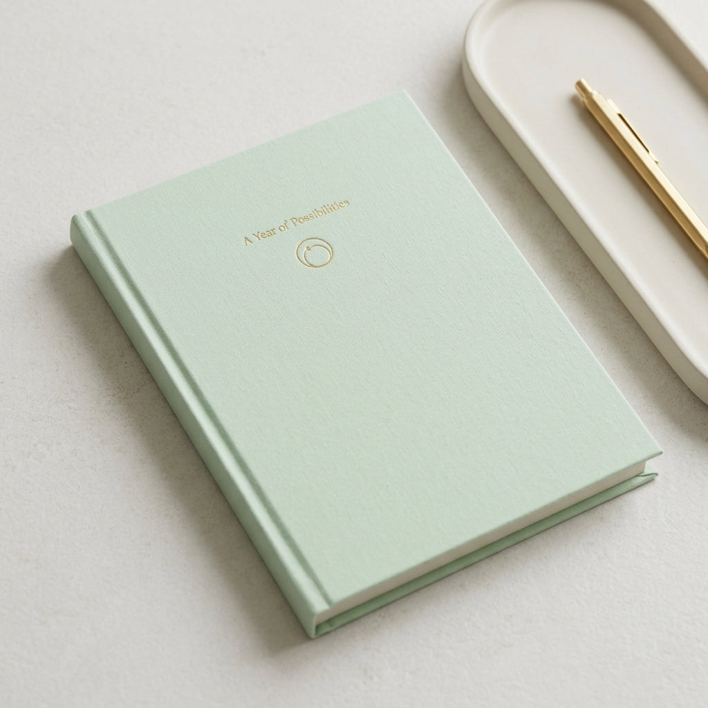 A5 Eucalyptus fabric notebook