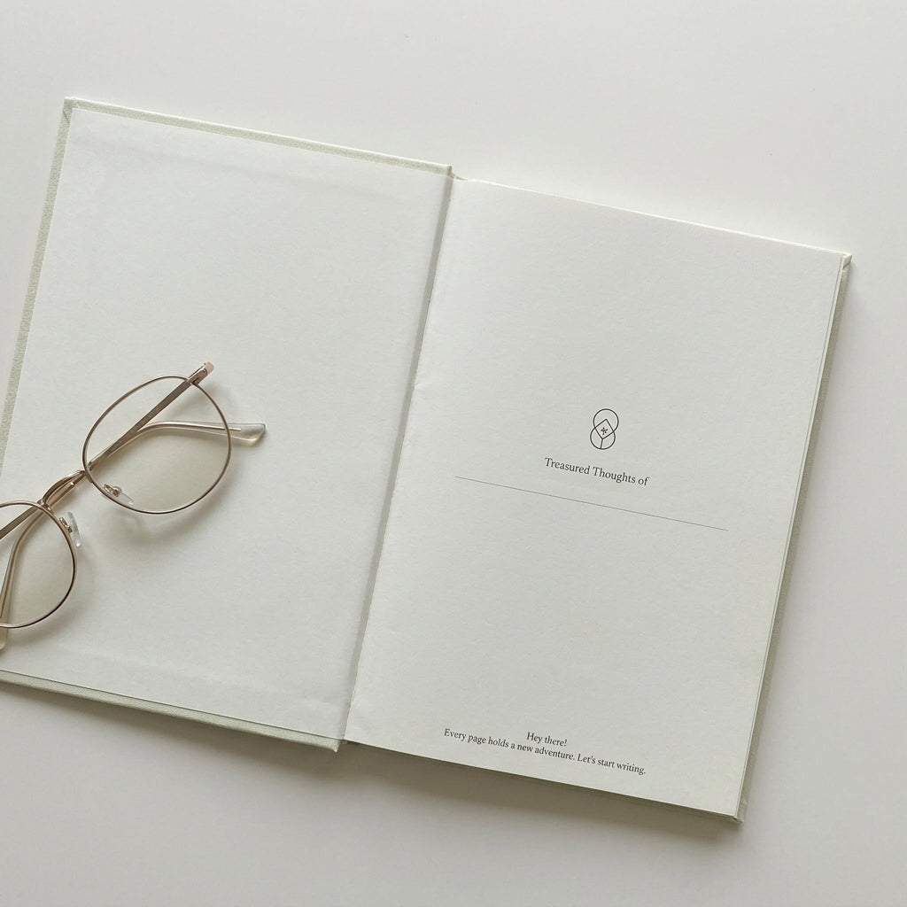 A5 amber fabric notebook