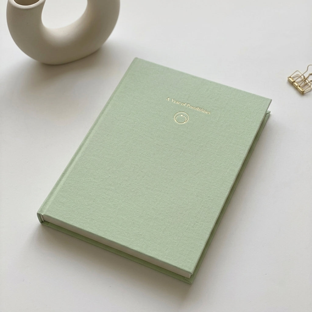 A5 Eucalyptus fabric notebook