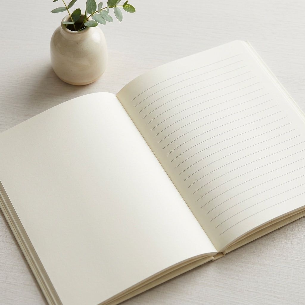 A5 amber fabric notebook
