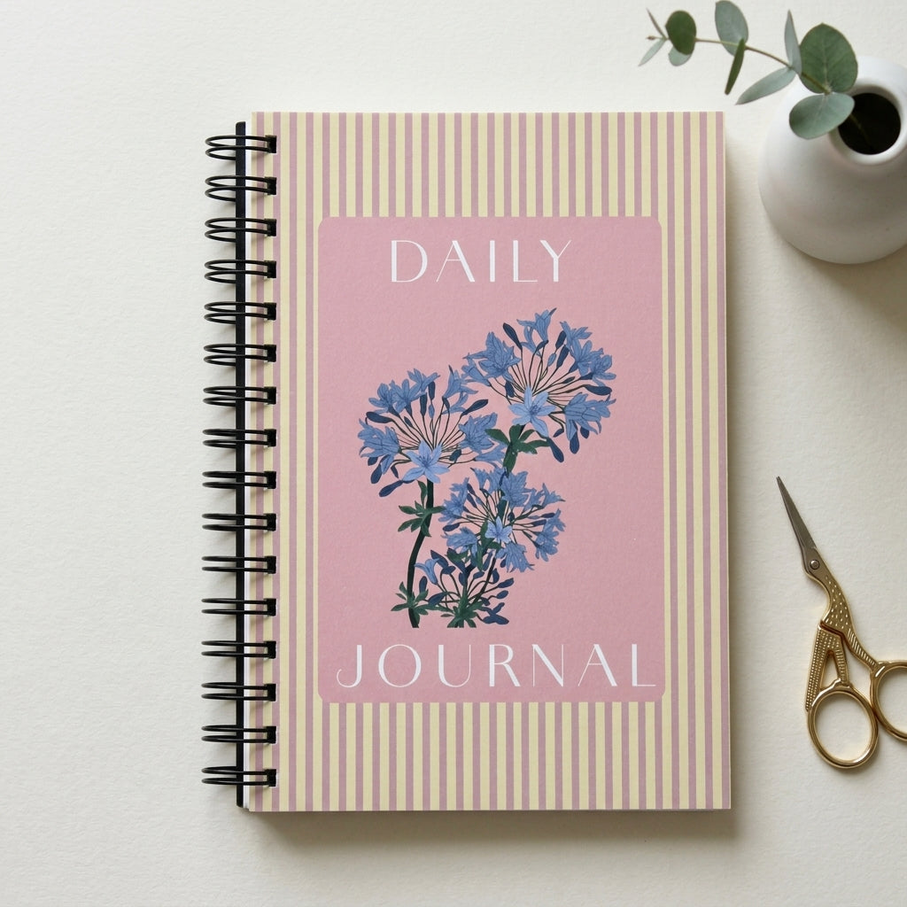 A5 Botanical Strips Notebook