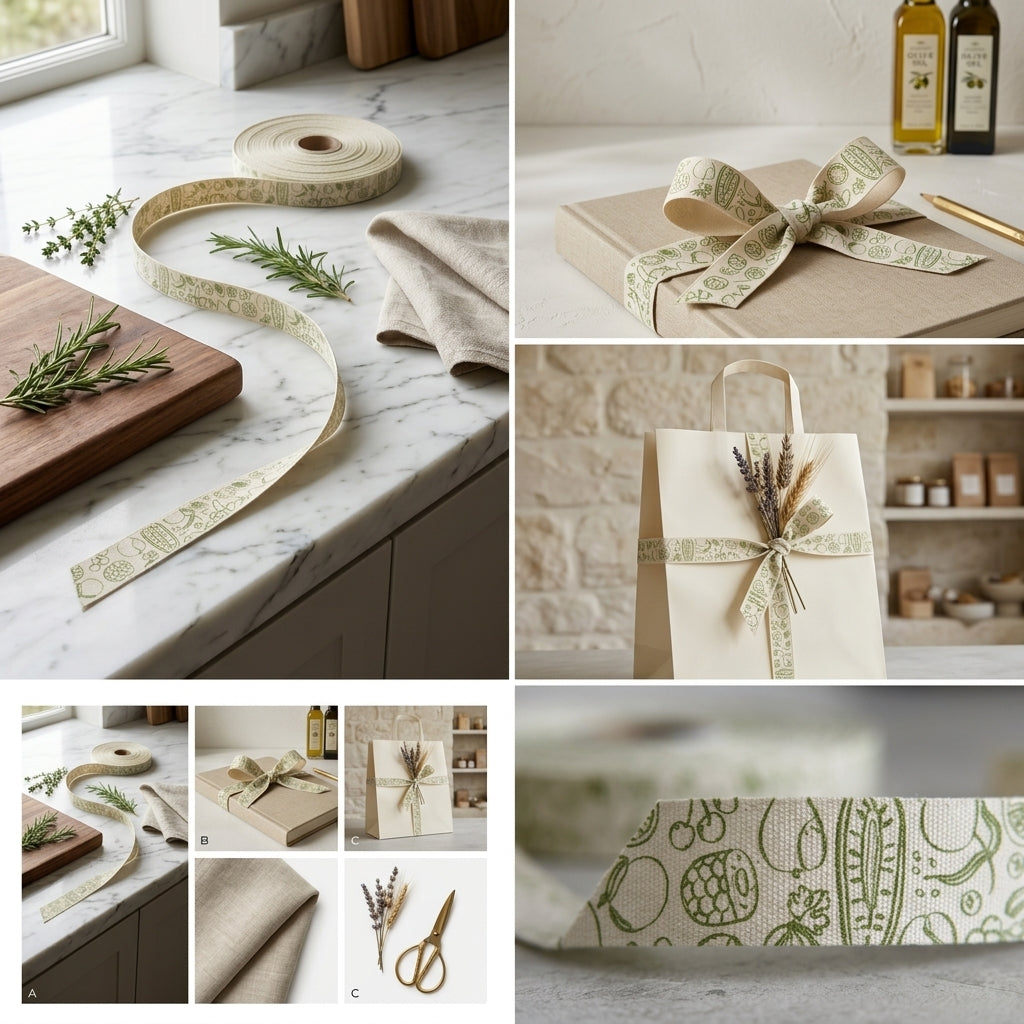 Garden Fruits Cotton Ribbons