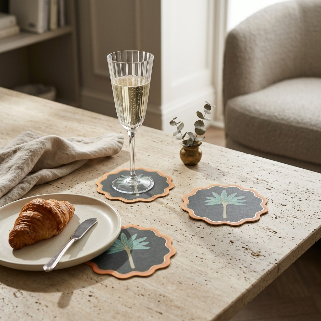 Palm Garden Foiled Coasters