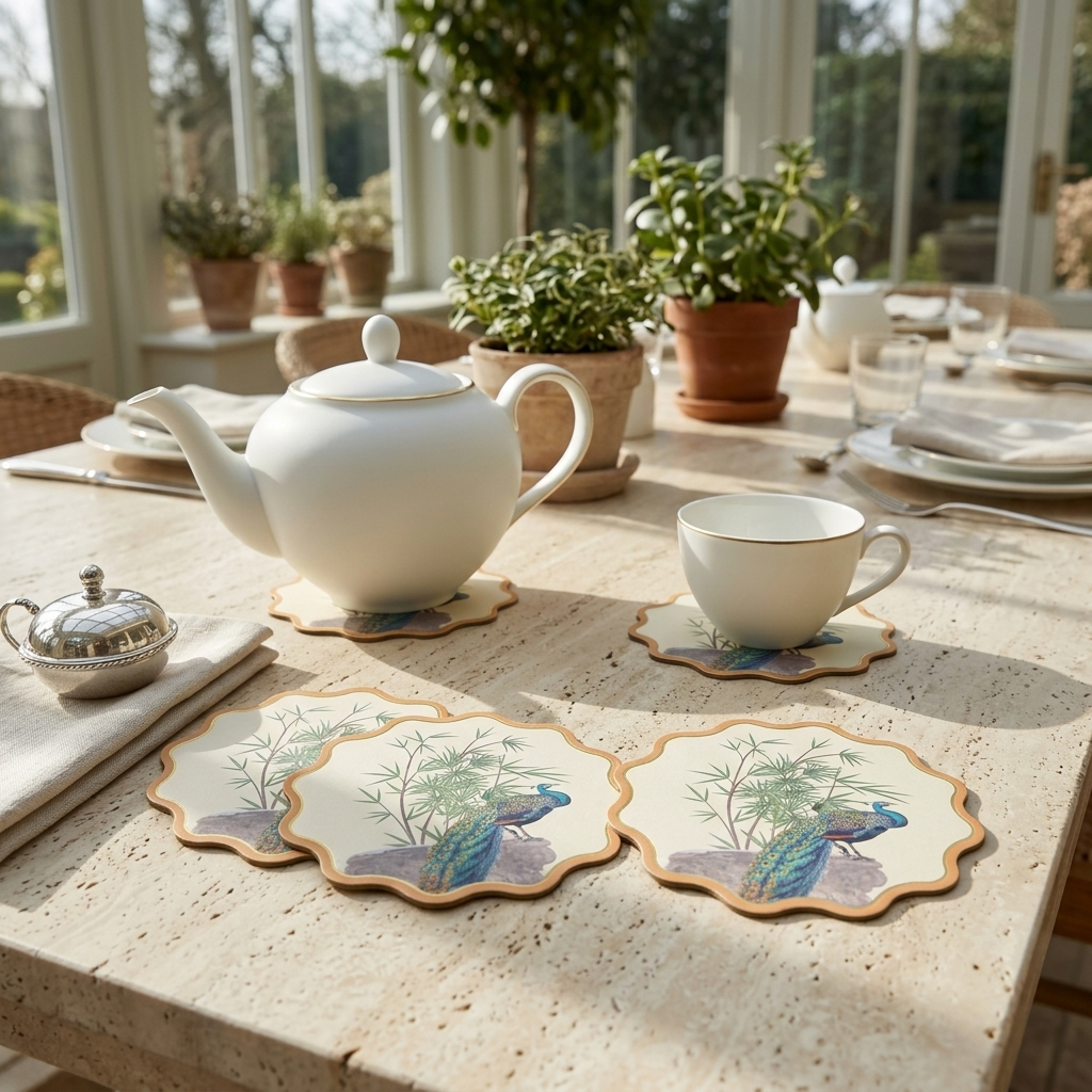 Mughal Garden Foiled Coasters