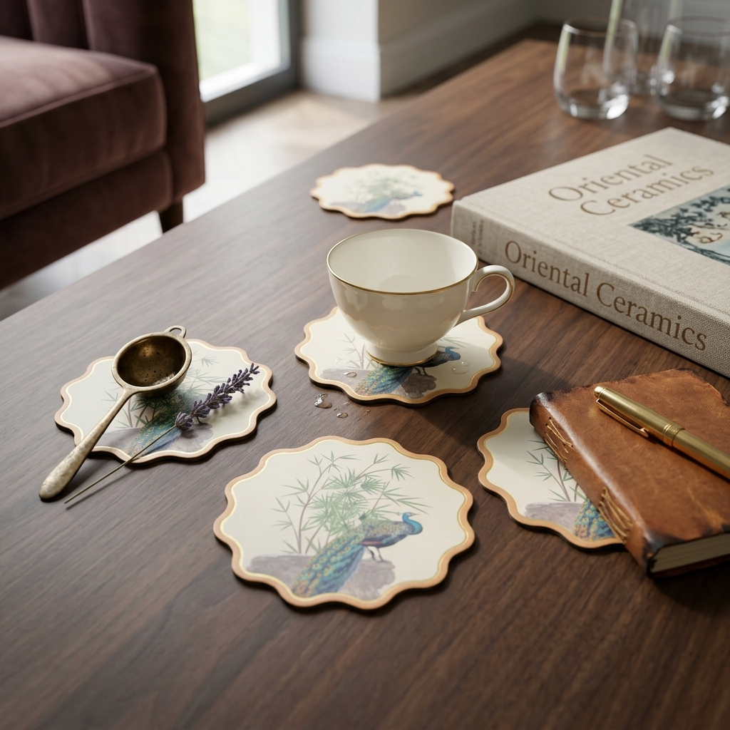Mughal Garden Foiled Coasters