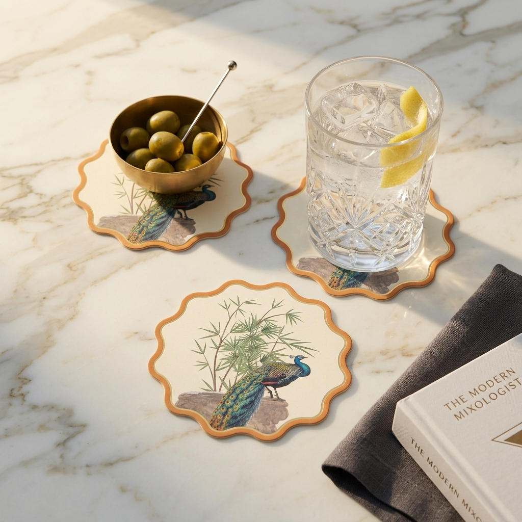 Mughal Garden Foiled Coasters