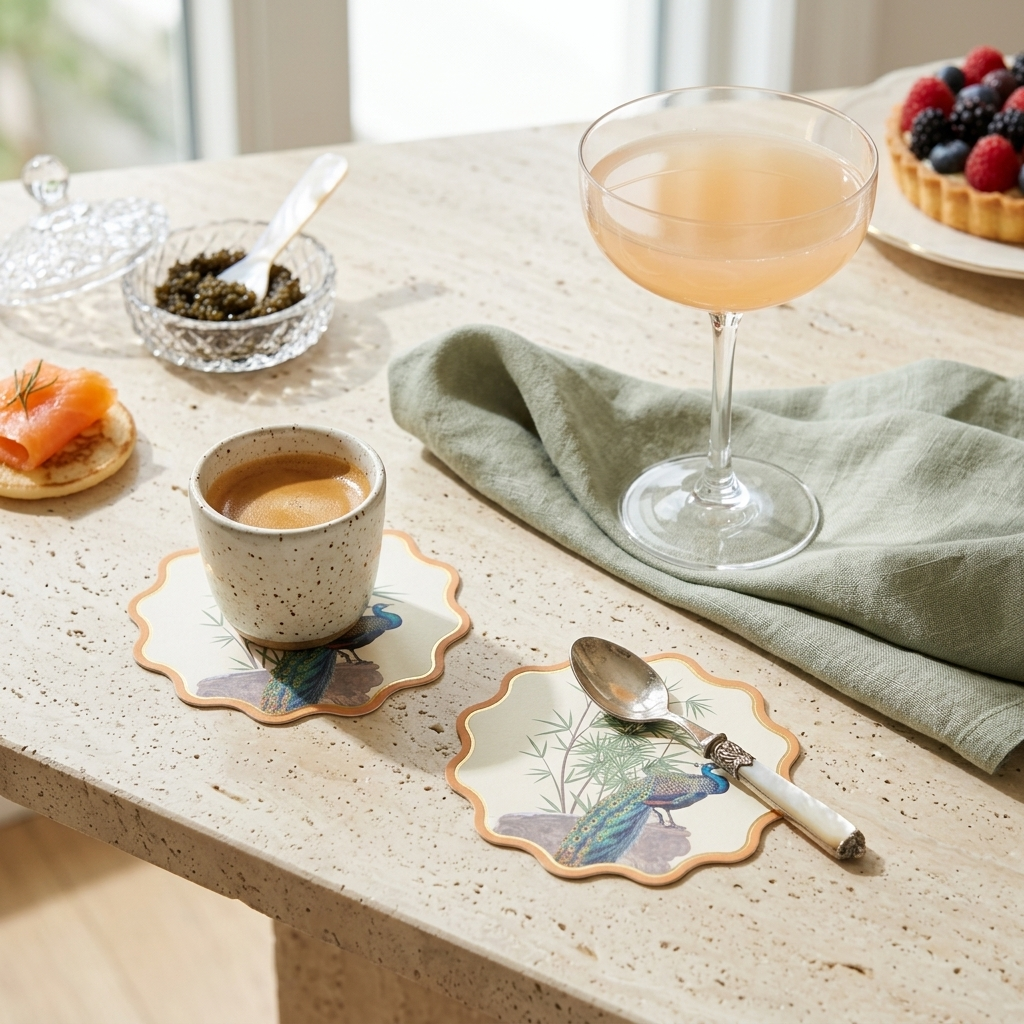 Mughal Garden Foiled Coasters