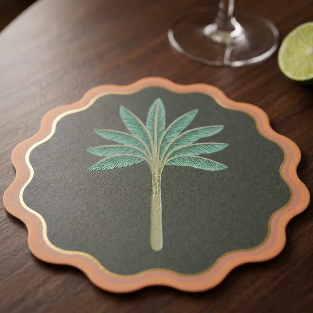 Palm Garden Foiled Coasters
