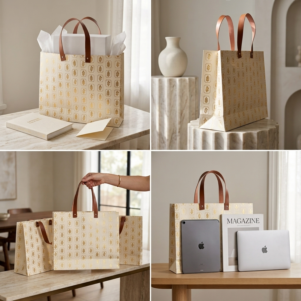 Florence Foiled Gift Bag ( 15 × 12 × 4.5 inches)