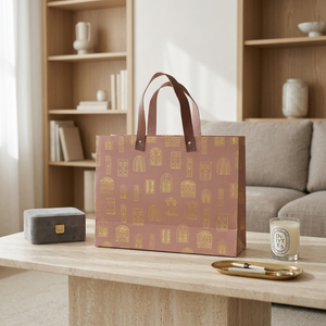 Manor Foiled Gift Bag (12.5 × 10 × 4.5 inches)