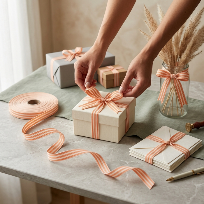 Orange Cotton Ribbons