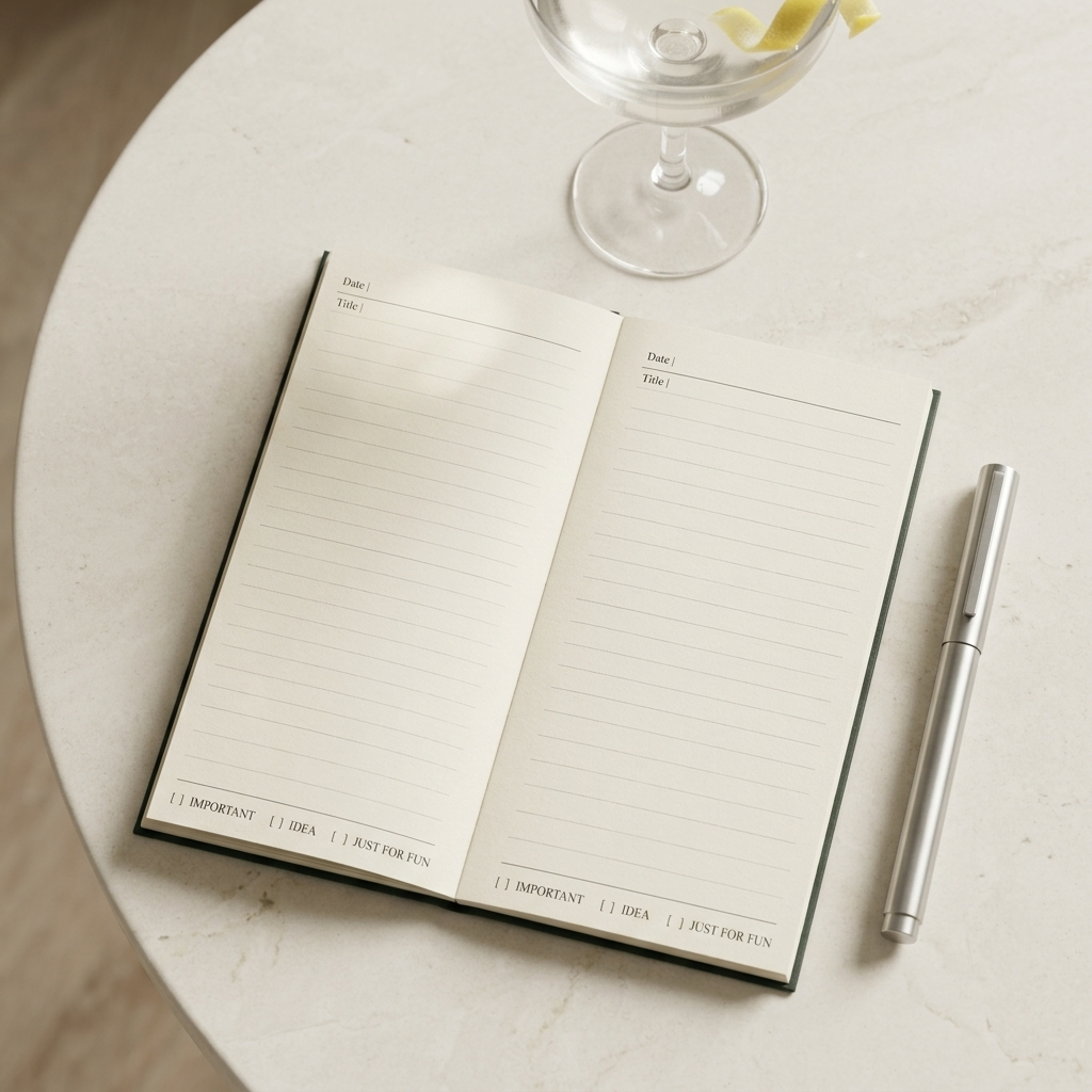 #01 Dirty Martini Notepad