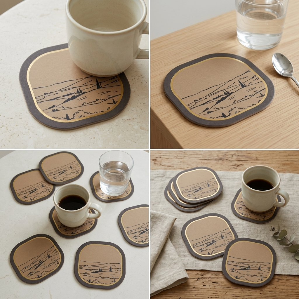 Tuscany Foiled Coasters